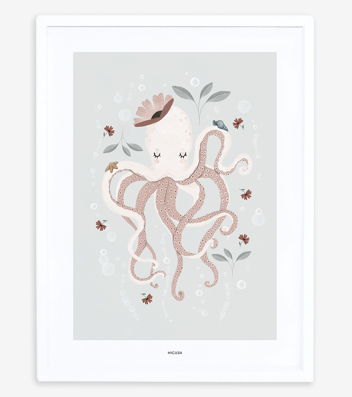 OCEAN FIELD - Cartaz para crianças - La pieuvre