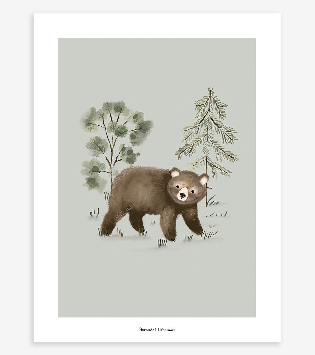 KHARU - Cartaz para crianças - Urso pequeno