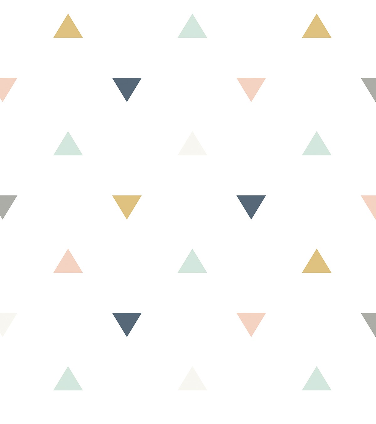 ENCHANTED - Papel de parede para crianças - Triângulos (cor-de-rosa, cinzento)