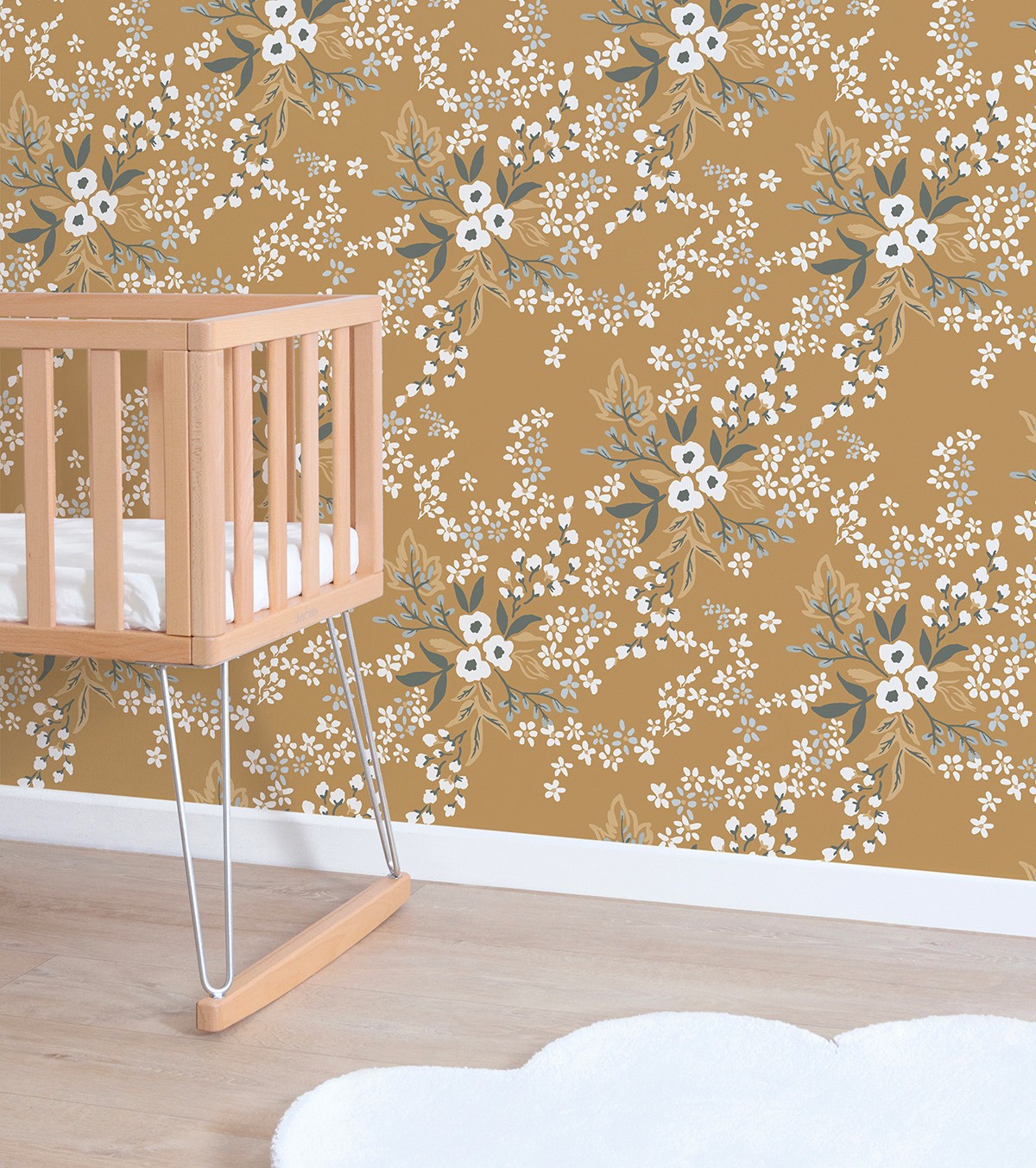 BRAYLYNN - Papel de parede para crianças - Motivo floral