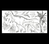 DINOSAURUS - Adesivos de parede - Dinossauros : T - rex, pteranodon e palmeira