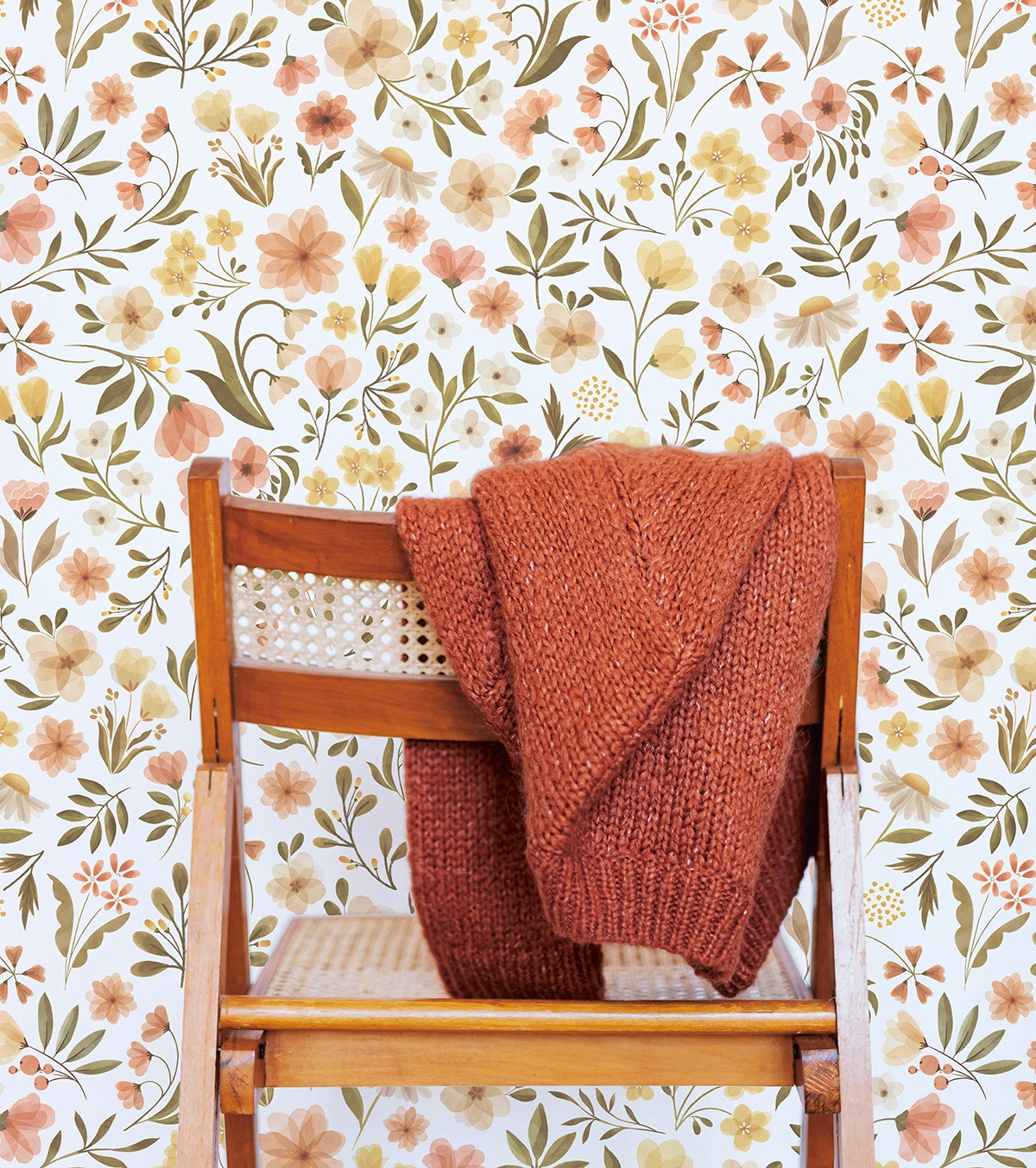FELIDAE - Papel de parede para crianças - Motivo floral vintage