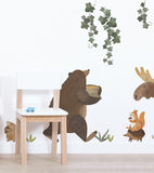 NORWOOD - Autocolantes de parede - Floresta : coelho, ouriço, esquilo ...