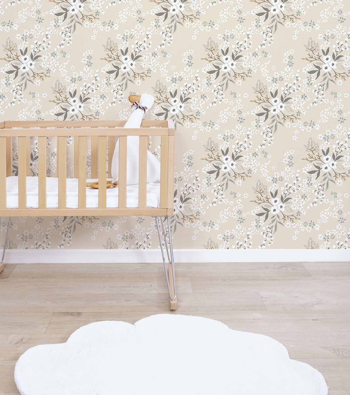 BRAYLYNN - Papel de parede para crianças - Motivo floral