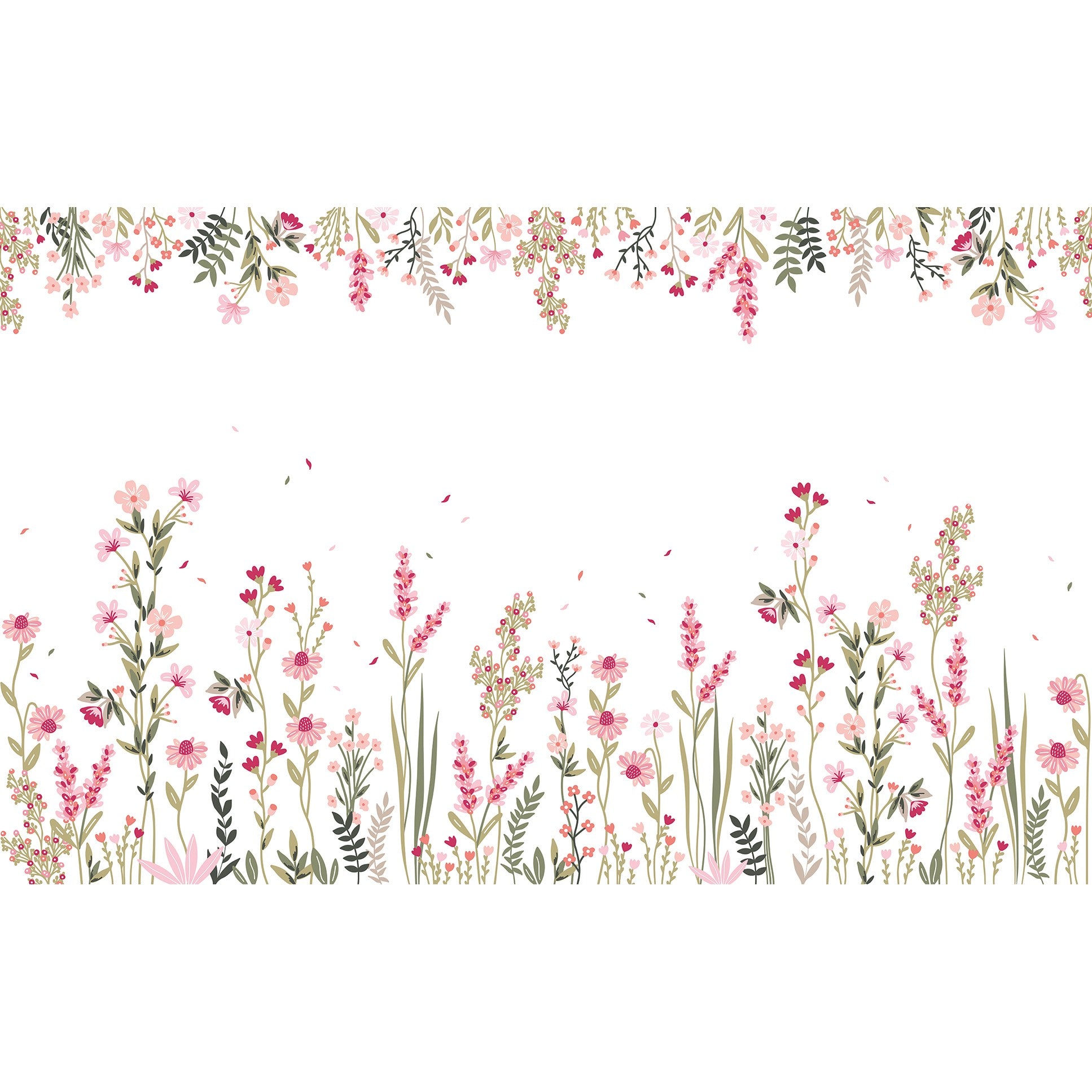 MAGENTA - Papel de parede panorâmico - Um campo de flores