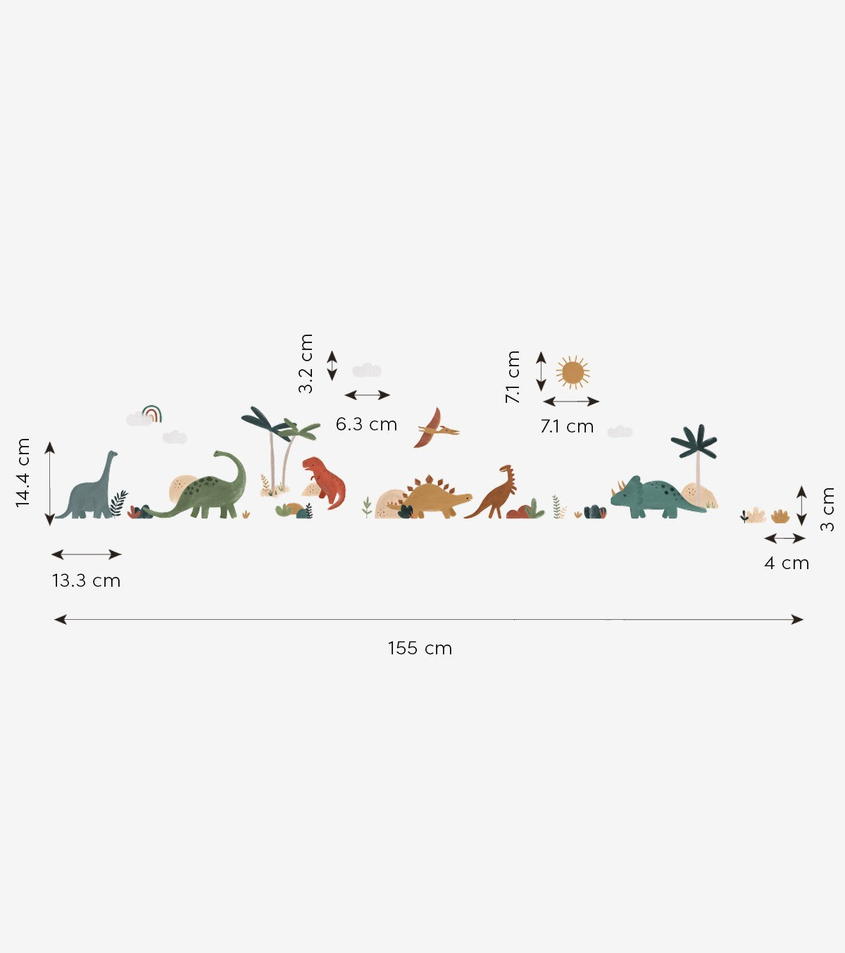 SUNNY - Autocolantes de parede - Dinossauros